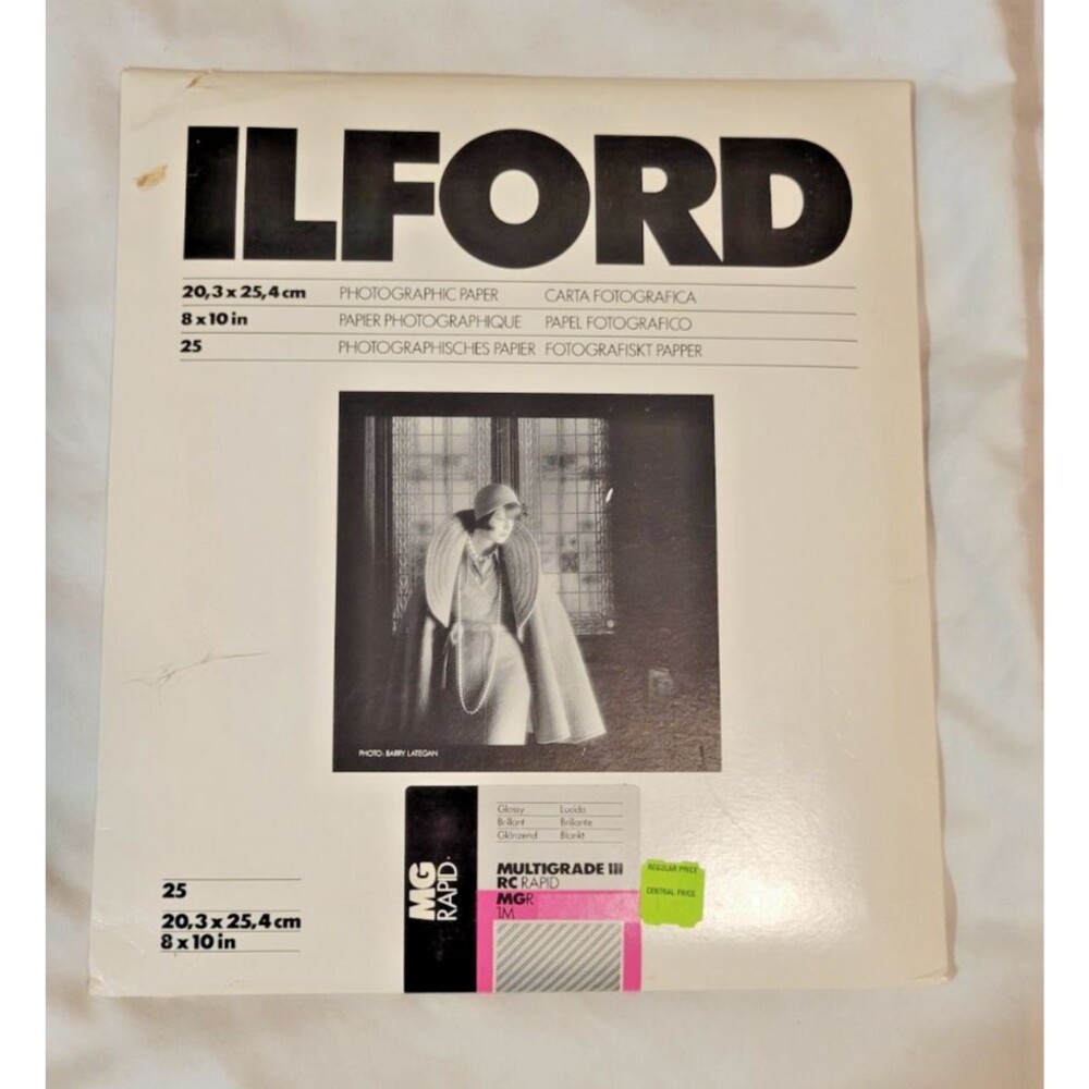ILFORD Multigrade III RC Rapid MGR Paper (Glossy, 8 x 10", 25 Sheets)